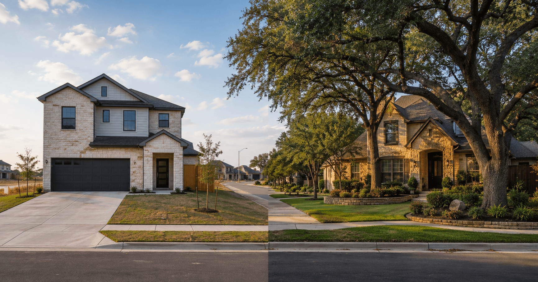 New construction vs resale home comparison in North Houston Texas
